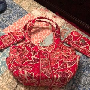 Vera bradley bag, turn/lock wallet, sm makeup bag